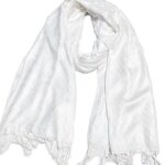 Women And Girl's Fancy Viscose Self Jaquard 3D Design Scarf, Stole