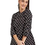 Women's Printed Regular Cotton Short Kurti