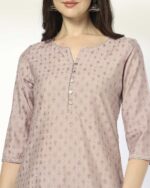 Women Geometric Print Straight Kurta & Pants Set - Image 5