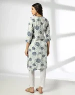 Women Printed Straight Kurta - Image 2