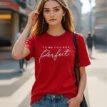 Women Typographic Print Regular Fit T-Shirt