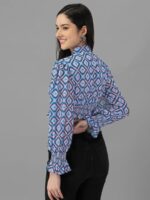 Crop Tops for Women Western Wear Blue - Image 3