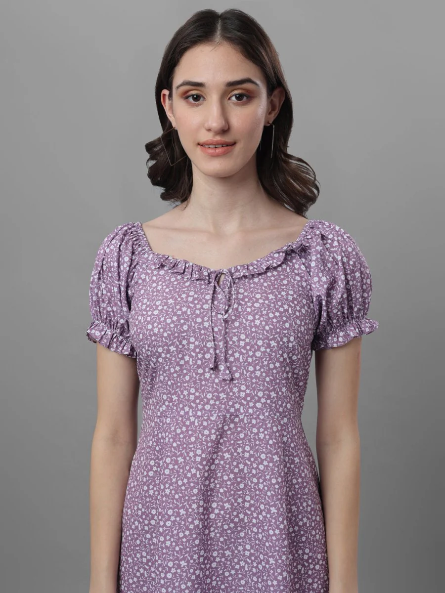 dresses-for-women-western-wear-floral-purple-masakalico-721177.webp Dresses For Women Western Wear Floral Purple Regular Price - Image 1